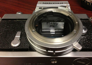 Illustration for article titled A Proposal Using a Camera's Viewfinder Is Pretty Damn Cute
